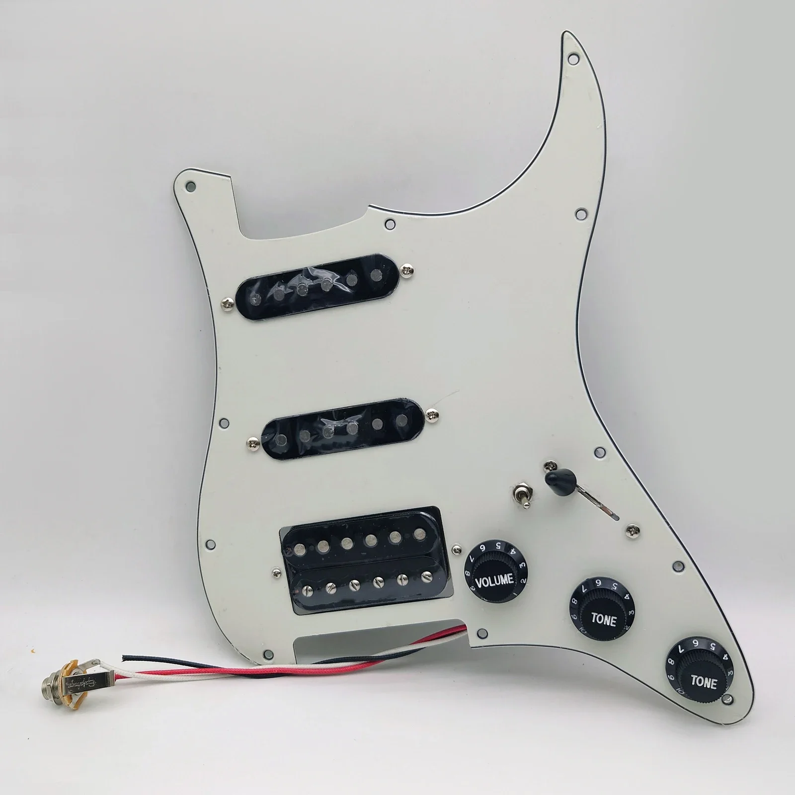 Guitar Prewired Loaded Pickguard Set,SSH Alnico 5 Humbucker Pickups for ST Guitar Electric Guitars Replacement Parts