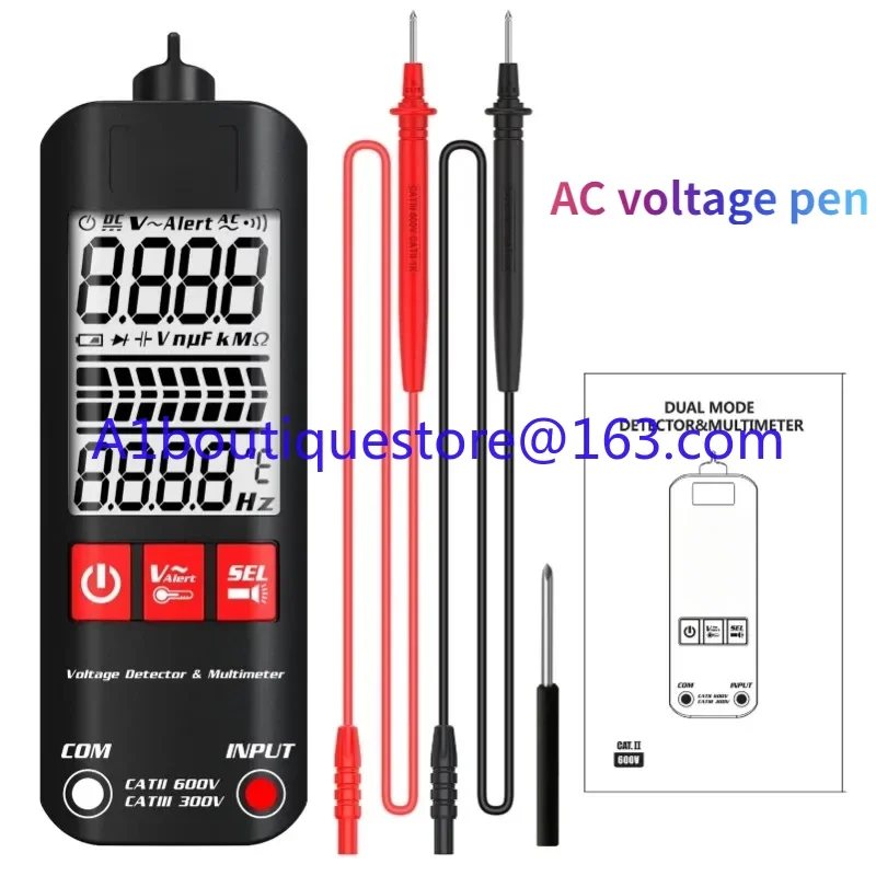 A1 Mini Multimeter LCD Digital Tester Voltage Detector 2000 Counting DC/AC Voltage Pen Meter