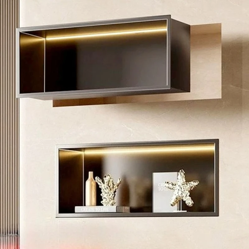 

Настенная ниша из нержавеющей стали — ультратонкий стеллаж для ванной комнаты, шкаф для хранения душа, нержавеющий органайзер, тонкий угловой кронштейн