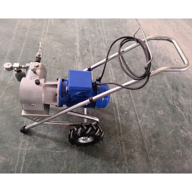 Automatic high pressure airless latex paint putty spraying machine, milling machine