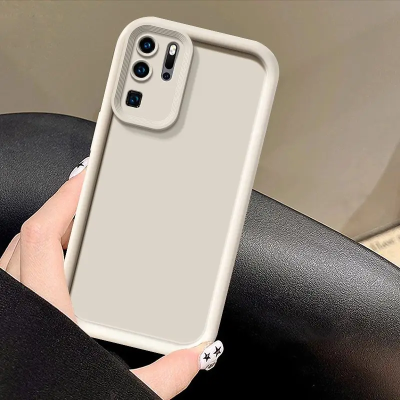 For Huawei P30 Pro Case huawei P20 P60 P60 Pro P30 P40 Lite 5G P50E P50 Pro P20pro Phone Case White Shell pattern Silicone Cover