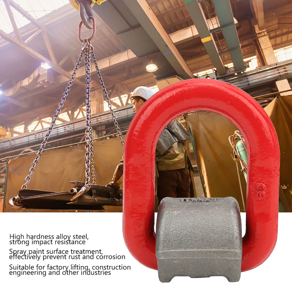 Forged Construction Forged D Ring Shackle Welded Design Durable High-Strength Lifting Ring Welded D-Ring Lifting Ring