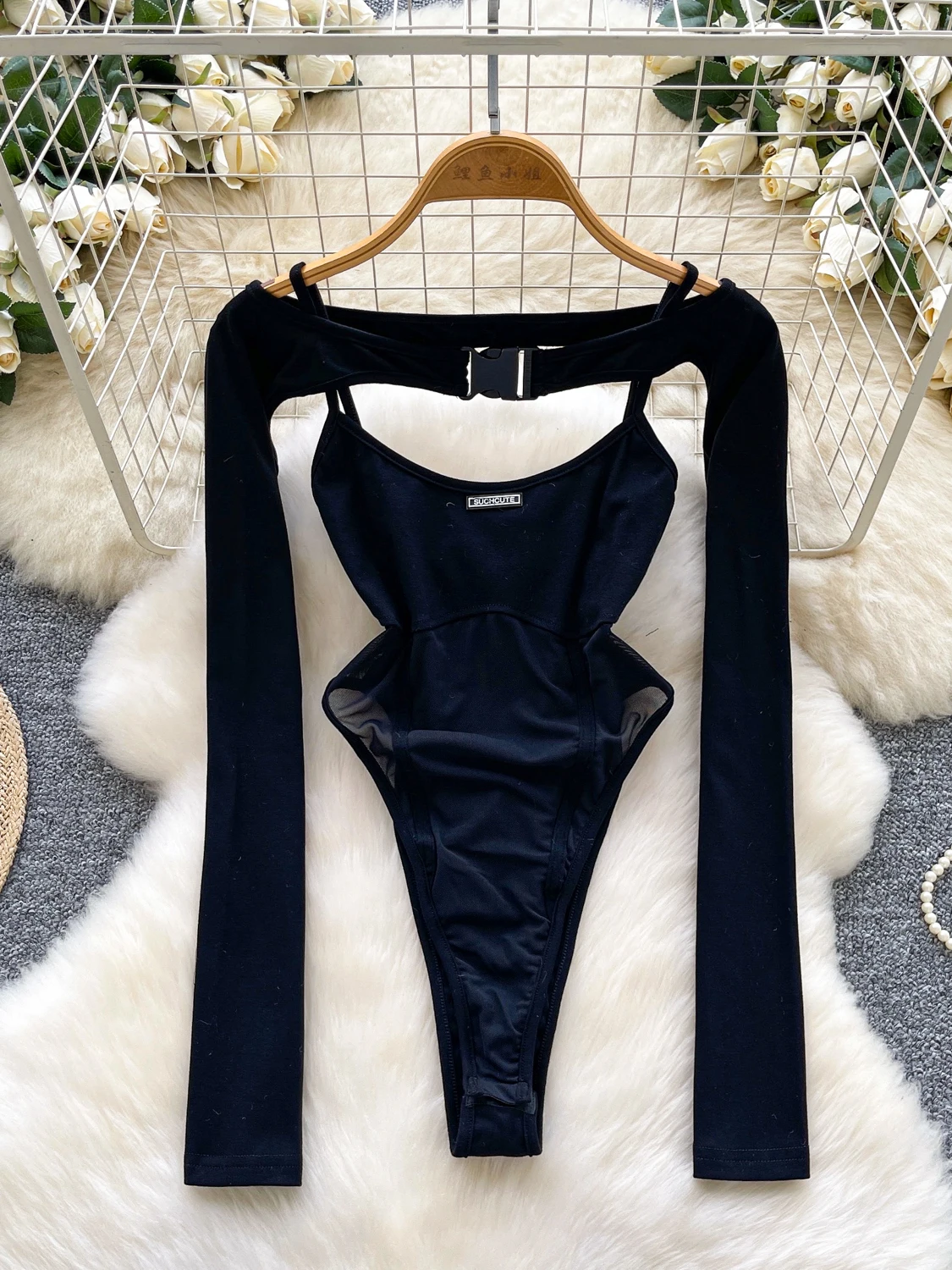 

Сексуальный цельный костюм с кружевом, длинный све, накидка, женская одежда, брюки прямого кроя с высокой талией, эксклюзивные онлайн-брюки