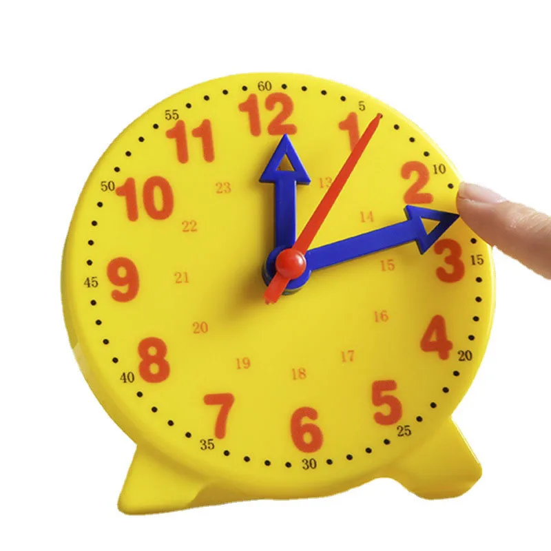 Children Montessori Clock Early Education Toys Hour Minute Second Cognition Colorful Clocks Toys Kids Time Teaching Aid