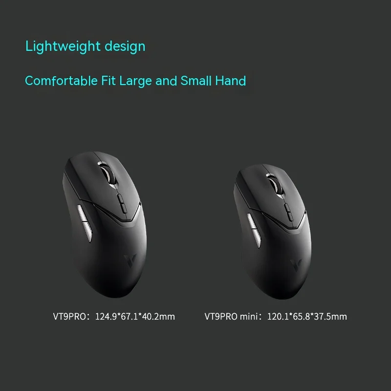 Rapoo VT9 PRO Mini Wireless Mouse PAW3398 Sensor Two Mode 4K FPS Gaming Mouse Custom Programming 800mAh Pc Gamer Mac Office Gift images - 6