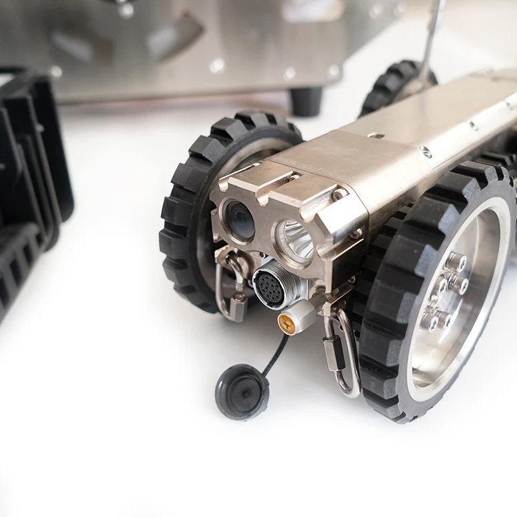 Cámara Robot de inspección de tuberías de agua industriales 1080P, cámaras para gatear de inspección de tuberías de drenaje CCTV