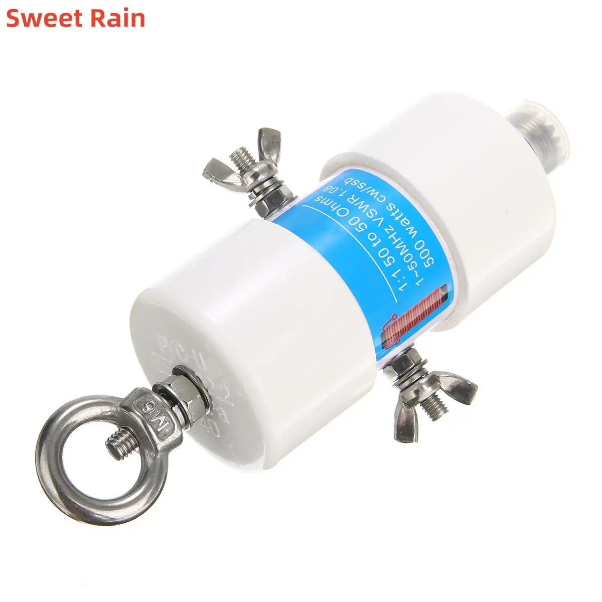 1 st Duurzaam 160 m-6 m Bands 1.8-50 MHz 500 W Waterdichte HF Balun 1:1 Universele Spanning Balun voor Kortegolf Antenne Balun 87*45mm