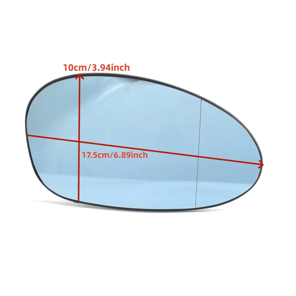 Left/Right Pre-LCI Car Rearview Wing Mirror Glass Heated Blue For BMW E90 E87 E92 E93 E91 E81 E82 E88 Pre-Facelift Replace view 3