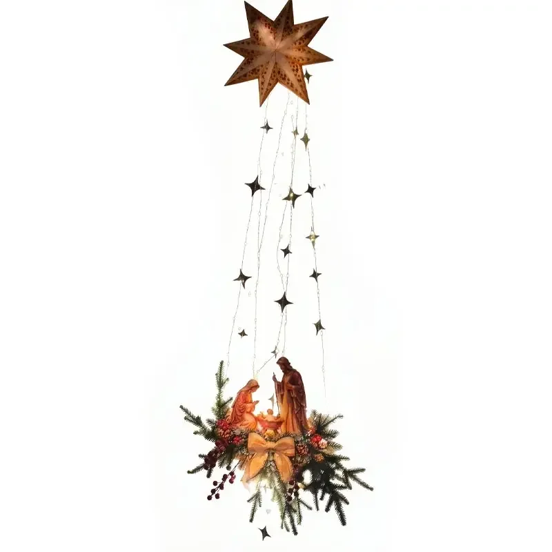 LED Nativity Star Wall Decor 6