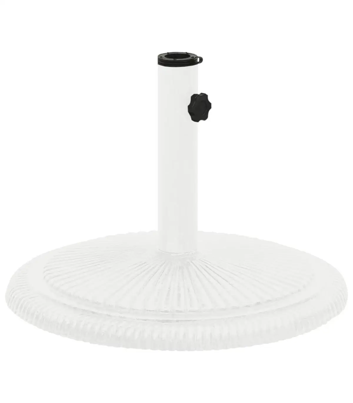 Umbrella Base White Cast Iron Umbrella Base 45x45x30 cm