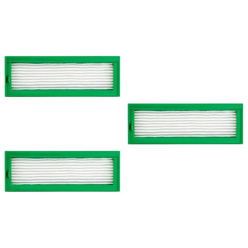 مجموعة ملحقات A02V لروبوتات المكنسة الكهربائية Vorwerk Kobold VR200 & VR300 - 3X مرشحات HEPA و2X فرش جانبية