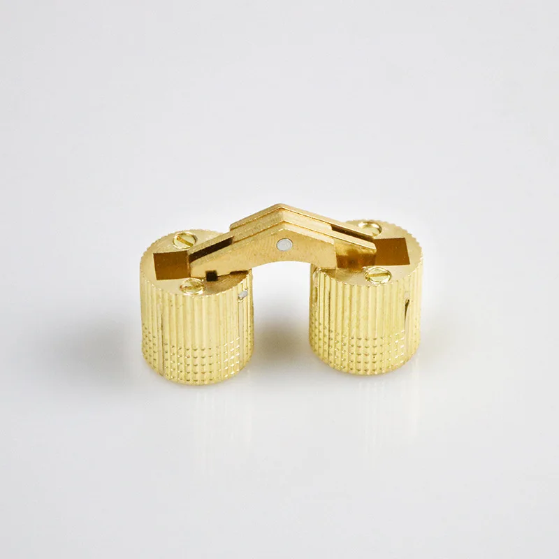 2pcs 8-18mm Copper Brass Door Hinges Cylindrical Hidden Cabinet Concealed Invisible Furniture Barrel Hinge For Hardware Gift Box image 3