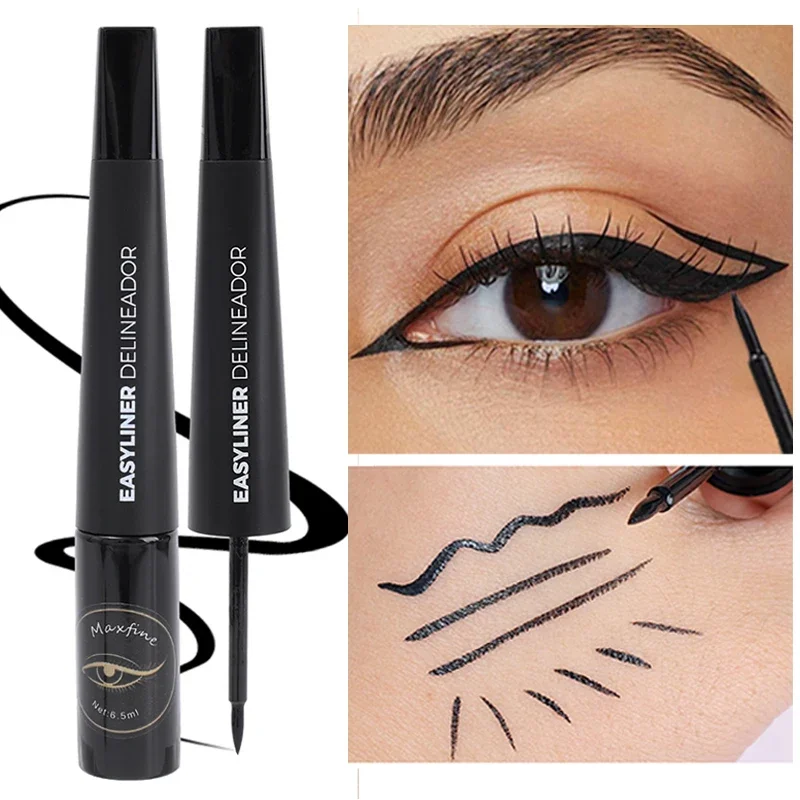 Ultra Thin Matte Liquid Eyeliner Pen Fast-drying Waterproof Anti-sweat Lasting Black Brown Eyes Liner Pencil Eye Makeup Cosmetic