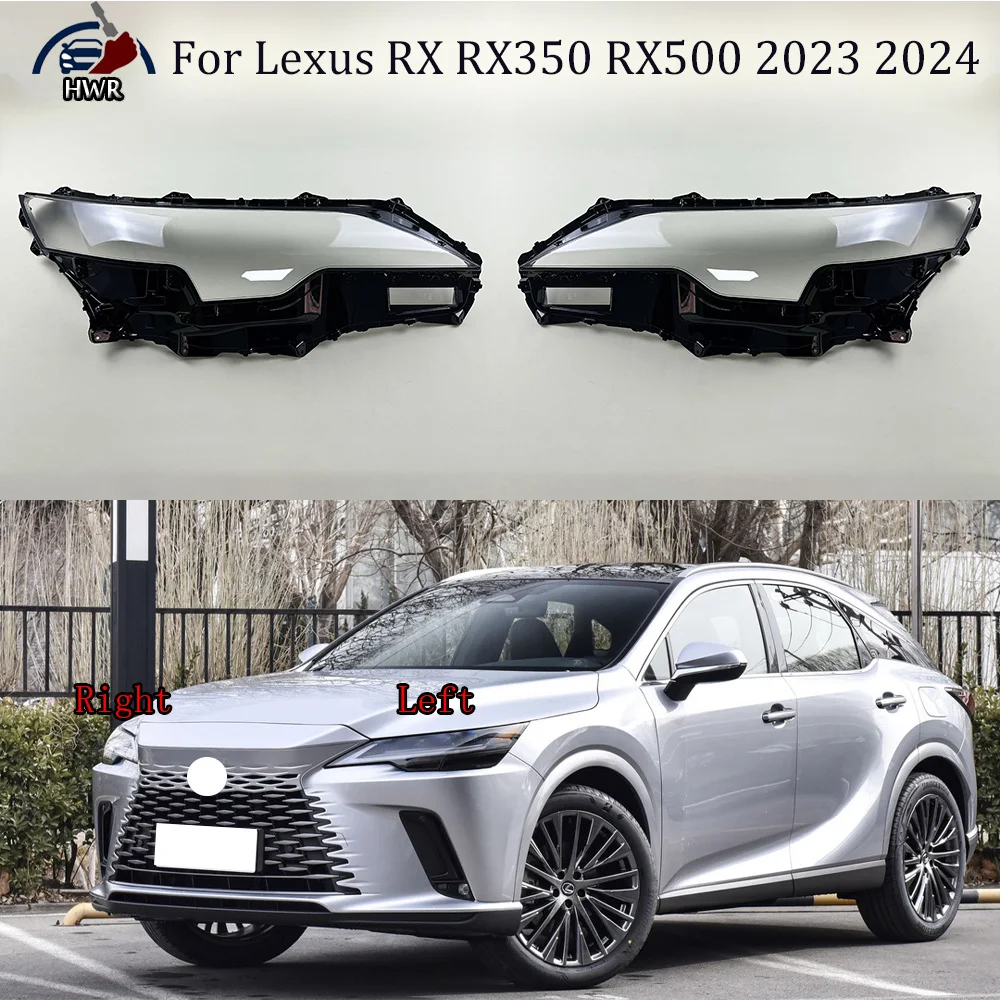 

Car Front Headlight Cover Glass Lens Shell Case Head Light Lampshade Plexiglass lamp shell For Lexus RX RX350 RX500 2023 2024