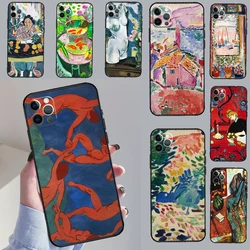 Henri Matisse Art Painting Case For iPhone 13 11 12 14 15 Pro Max mini XR X XS MAX 7 8 Plus SE 2020 2022 Cover Cases