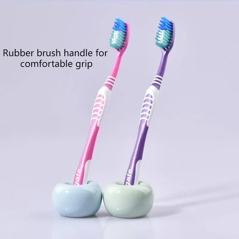 Colgate Simulierte Zahnbürste mit weichen, mittelharten Borsten, komfortabler Griff, für Zuhause und unterwegs, tragbares Mundhygiene-Pflegewerkzeug – Detail 4