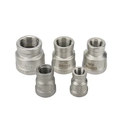 Adaptateur de connecteur de raccord de tuyau en acier inoxydable, filetage BSP 600 à 600, Beverer 1/8, 1/4 