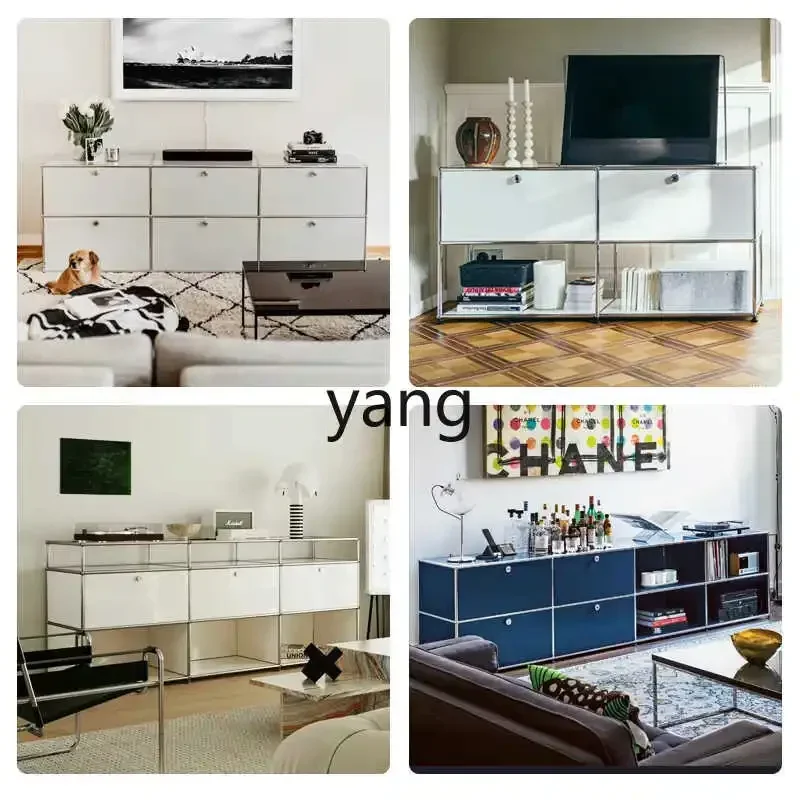 YJQ module combination dining side cabinet modern simple household floor storage living room wall storage cabinet