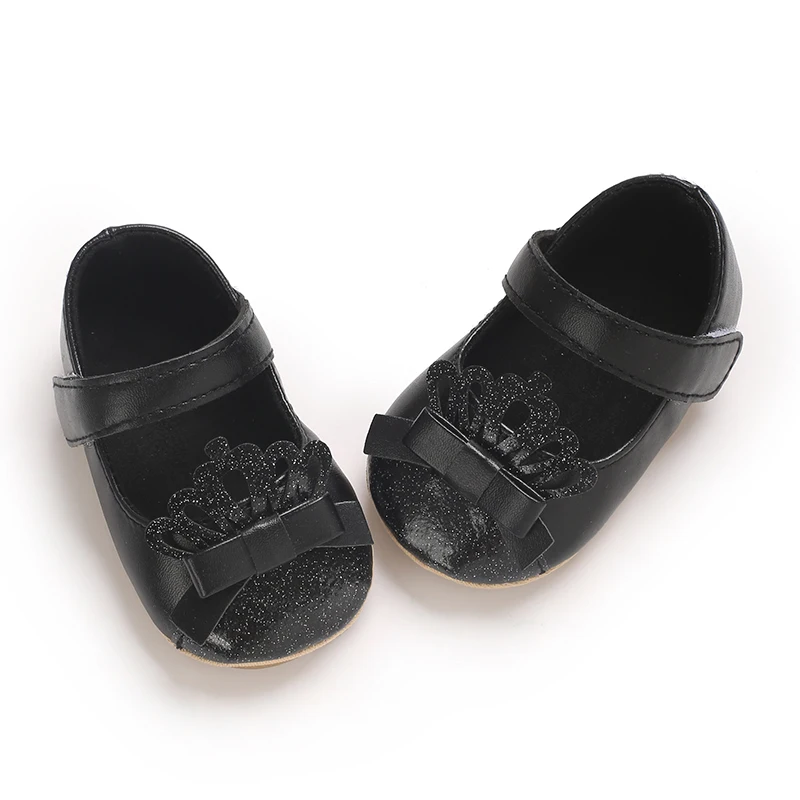أحذية ماري جين مناسبة للربيع والخريف من القماش الناعم للفتيات الصغيرات من عمر 0 إلى 3 أشهر، تتميز بمادة البولي يوريثان والتصميم