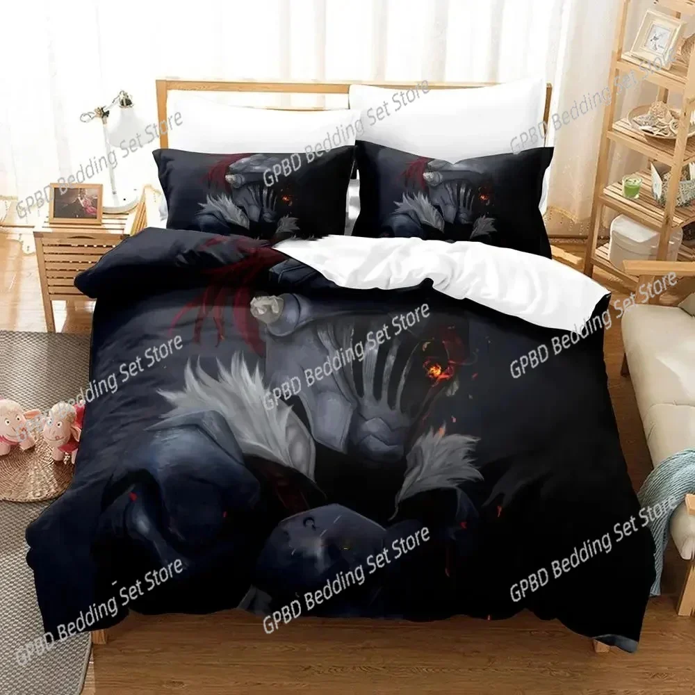 

New 3D Print Anime Goblin Slayer Comfortable Duvet Quilt Cover Pillowcase Bedding Set Children Bedroom Decoration Home Textile