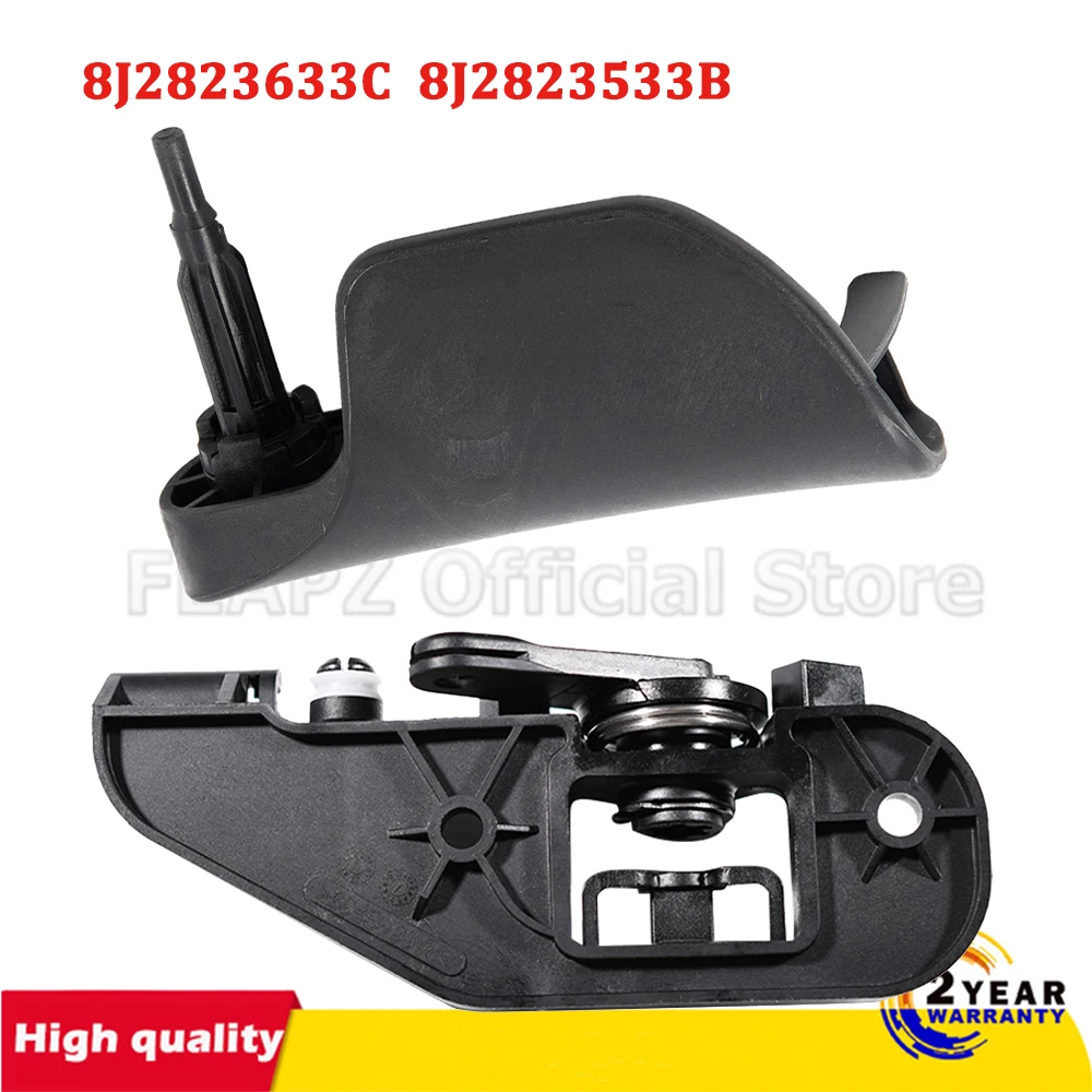 1Set Bonnet Interior Release Pull Handle+Bracket Mount Spring RHD 8J1823533C 8J1823633C For Audi TT MK2 2007-2014