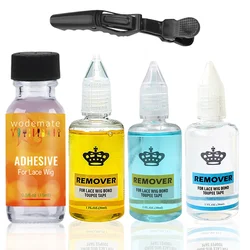 Lace Wig Glue Adhesive Waterproof Front Lace Wig Glue Strong Hold Ultra Hold Hair Replacement Adhesive Brush-on For Toupee 0.5oz