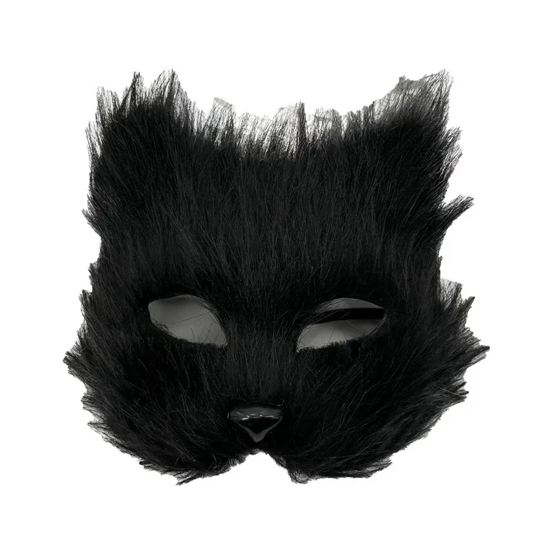 الثعلب الوجه 5/10 قطعة وسادة نصف الوجه هالوين الدعائم حفلة شعر وسادة تأثيري غطاء رأس القبعات ل قناع تنكري