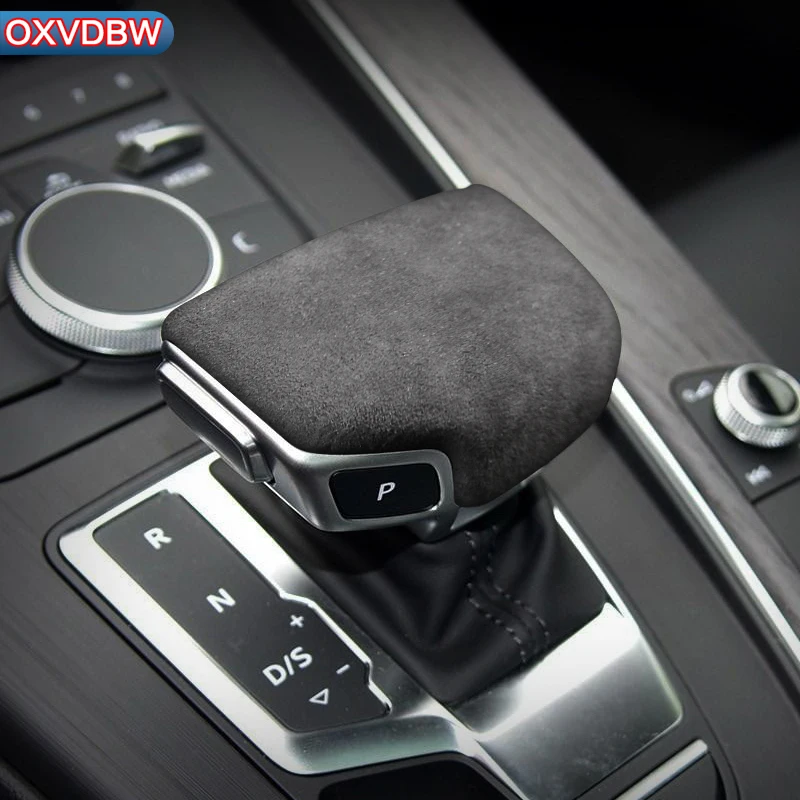 

Suede Leather Gear Shift Knob Trim Cover Protector Interior Sticker For Audi A4 S4 B9 A5 S5 RS4 RS5 Q5 SQ5 Q7 4M Accessories