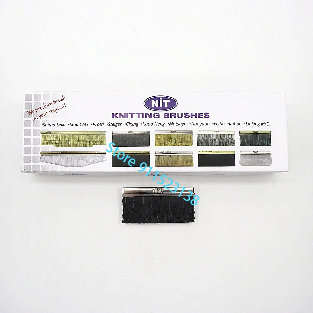 50 шт., сменные детали для вязальной машины, оригинальная индейка, нит, вязальная щетка 6x3 см для вязальной машины Шима сейки, 12/14 г, черная игла