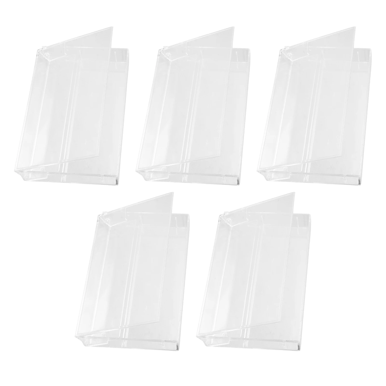 

5pcs Cassette Tape Cases Sturdy Transparent Boxes for Audio Tapes Storage Dustproof Collectors DJs
