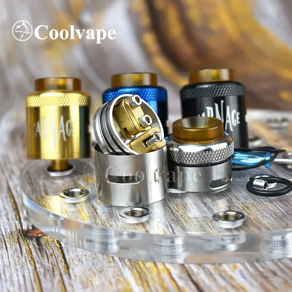 Wolfcoolvape Carnage RDA 25mm - BF Pin atomizer tank for coils & atomizers - gallery image 5