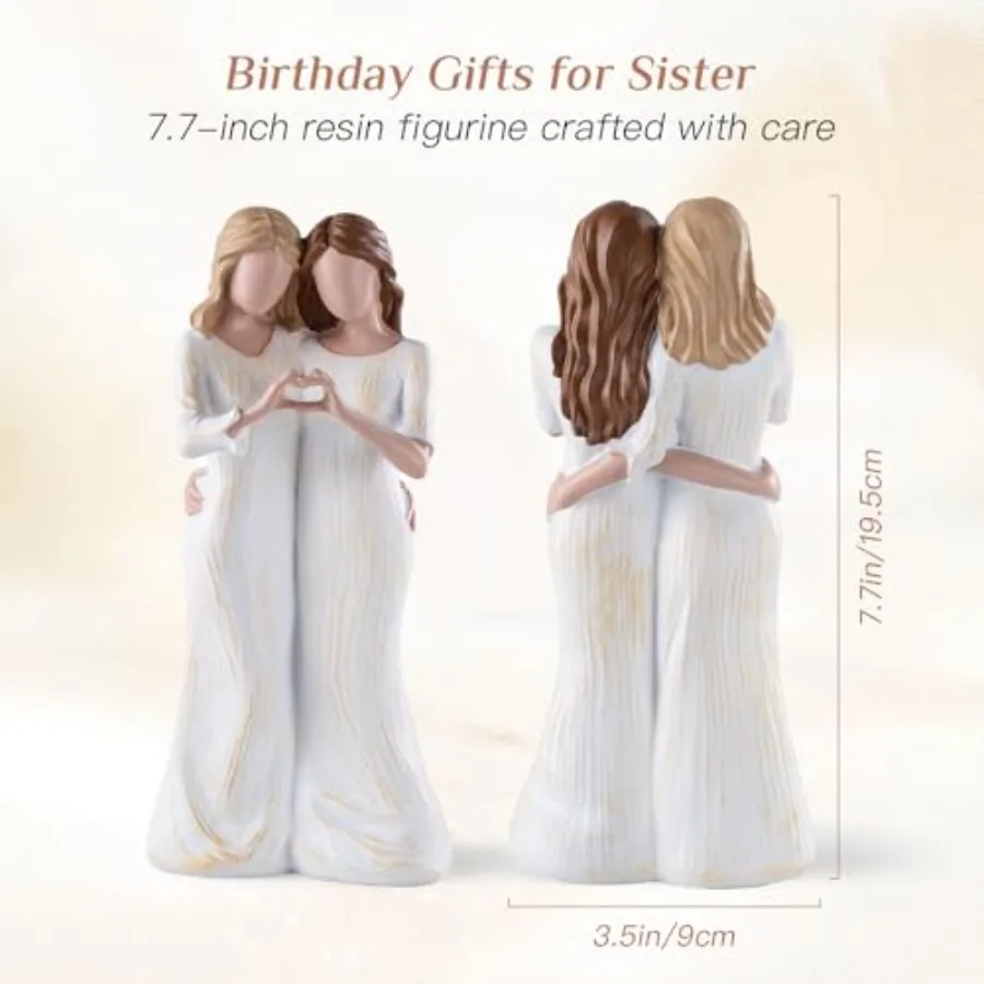Sister Figurines - Best Friends Gifts for Women, Bestie Friendship Christmas and Birthday Gift - view 4