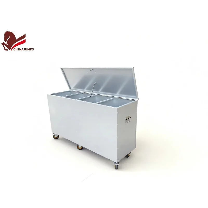 2026 Durable Galvanized Steel Horse Feed Storage Bin with Large Capacity Design for Outdoor Equestrian Farms Stables Use
