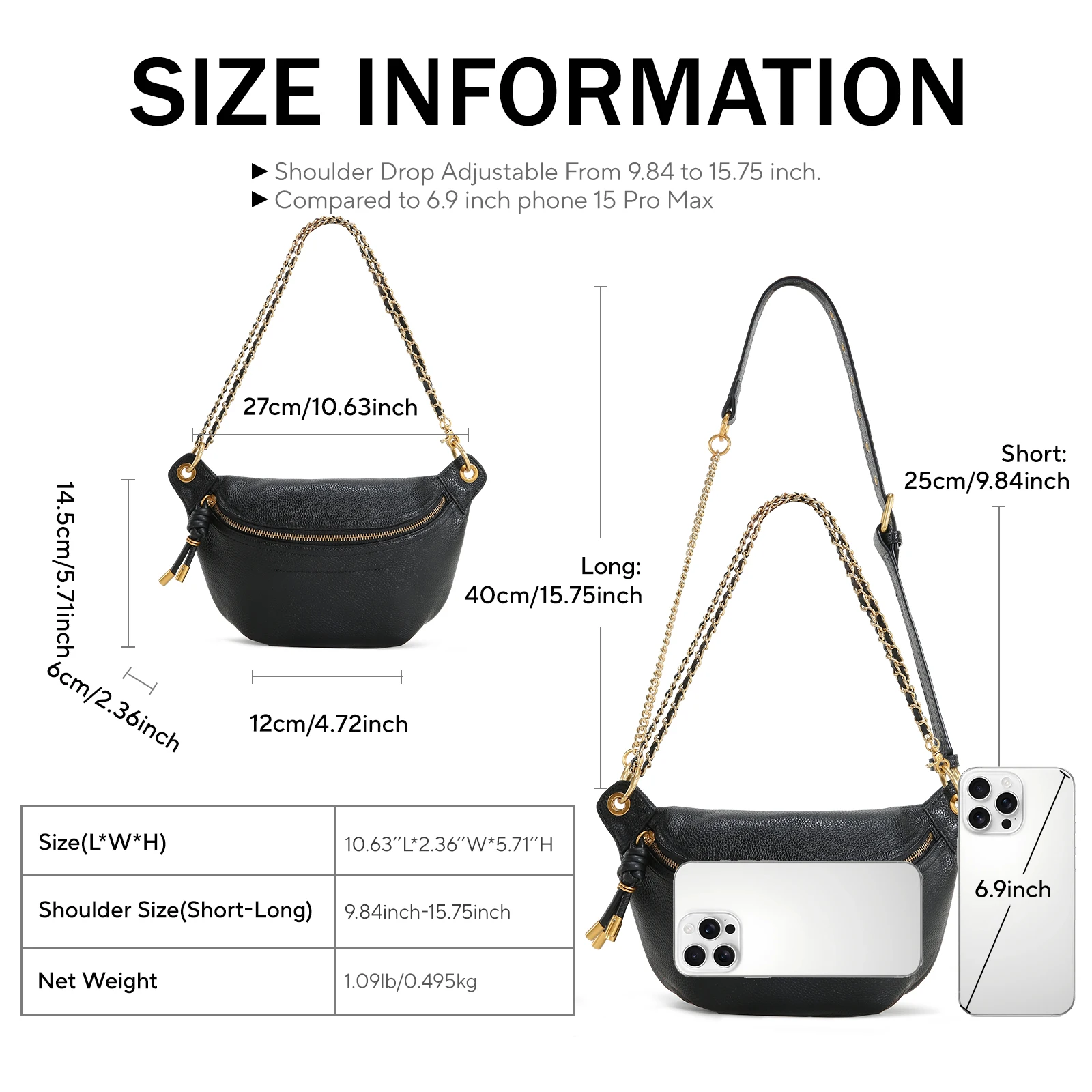 ITAMOOD Genuine Leather Waist Packs for Women Fashion Fanny Pack Belt Bag Luxury Designer Trendy Crossbody Bag