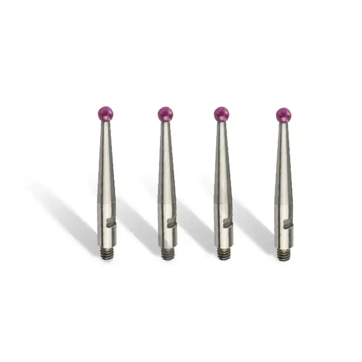 2pcs Measuring Tools M1.4 M1.6 M1.7 M1.8 M2 Dial Indicator Ruby Ball Probe Head Standard High Precision Ruby Probe