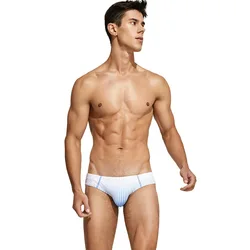 Summer briefs, polyester digital printing, trendy men's sexy low-rise briefs