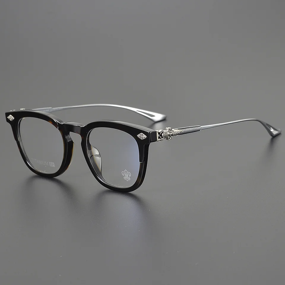 

2026 New Popular Elements Men's Luxury Brand Acetate Eyeglass Frame Casual Fashion Optical Prescription Women's Titanium Glasses