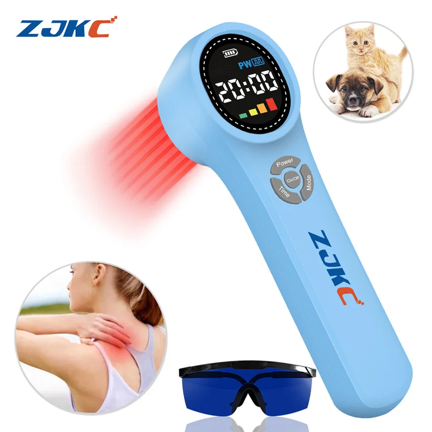 Professional 1760mW Red Infrared Light Therapy for Pain Relief Back Shoulder Joint Pain Cold Laser Treatment LLLT Device