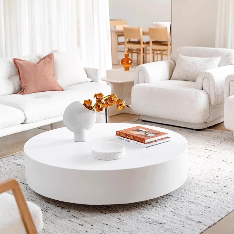 

Multifunction Center Coffee Tables Mobile White Terrace Side Tables Balcony Tea Tavolino Da Salotto Living Room Furniture