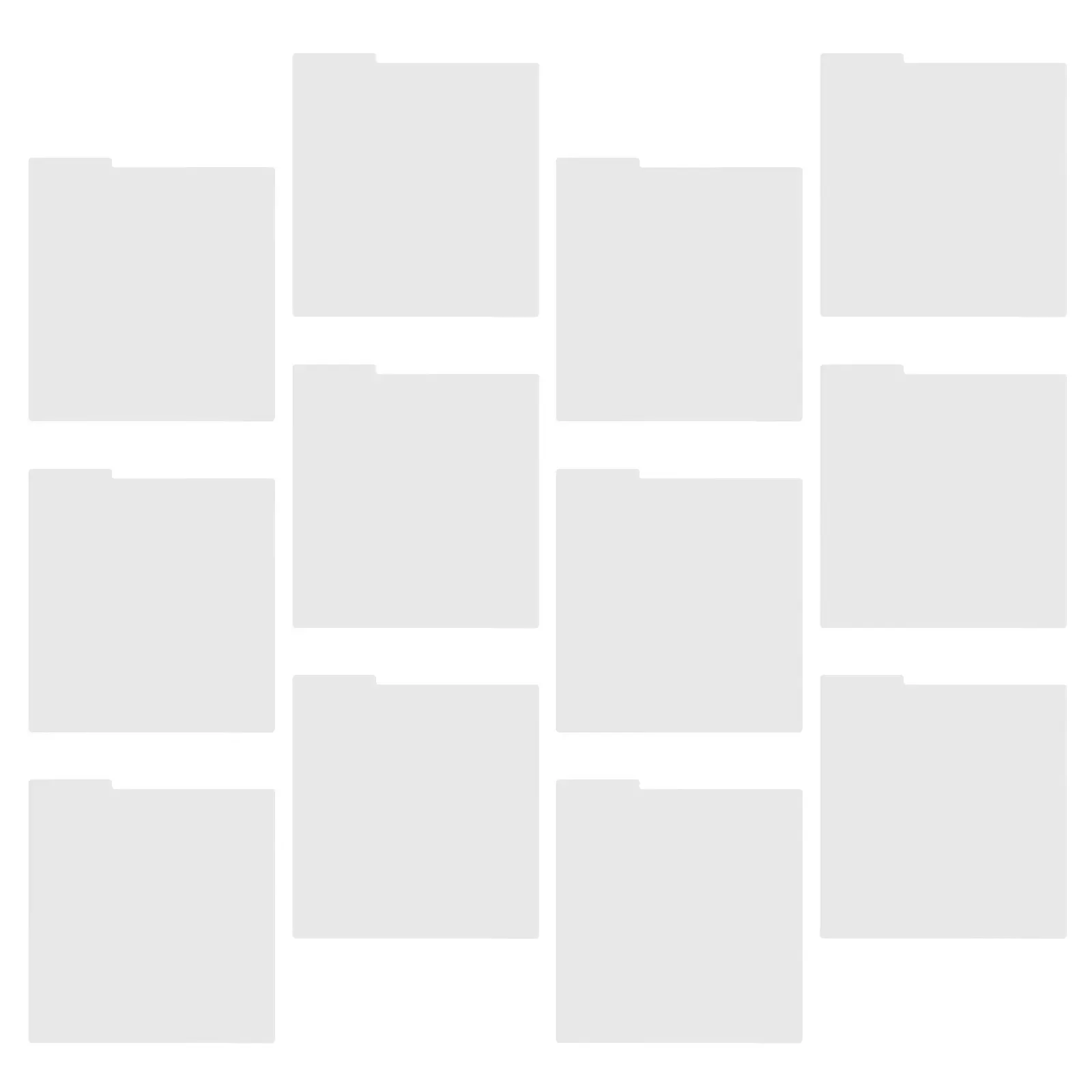 

12Pcs Vinyl Record Alphabetical Dividers White Index Card Separators for Record Crate Bookcase Collection Tidy Arrangement