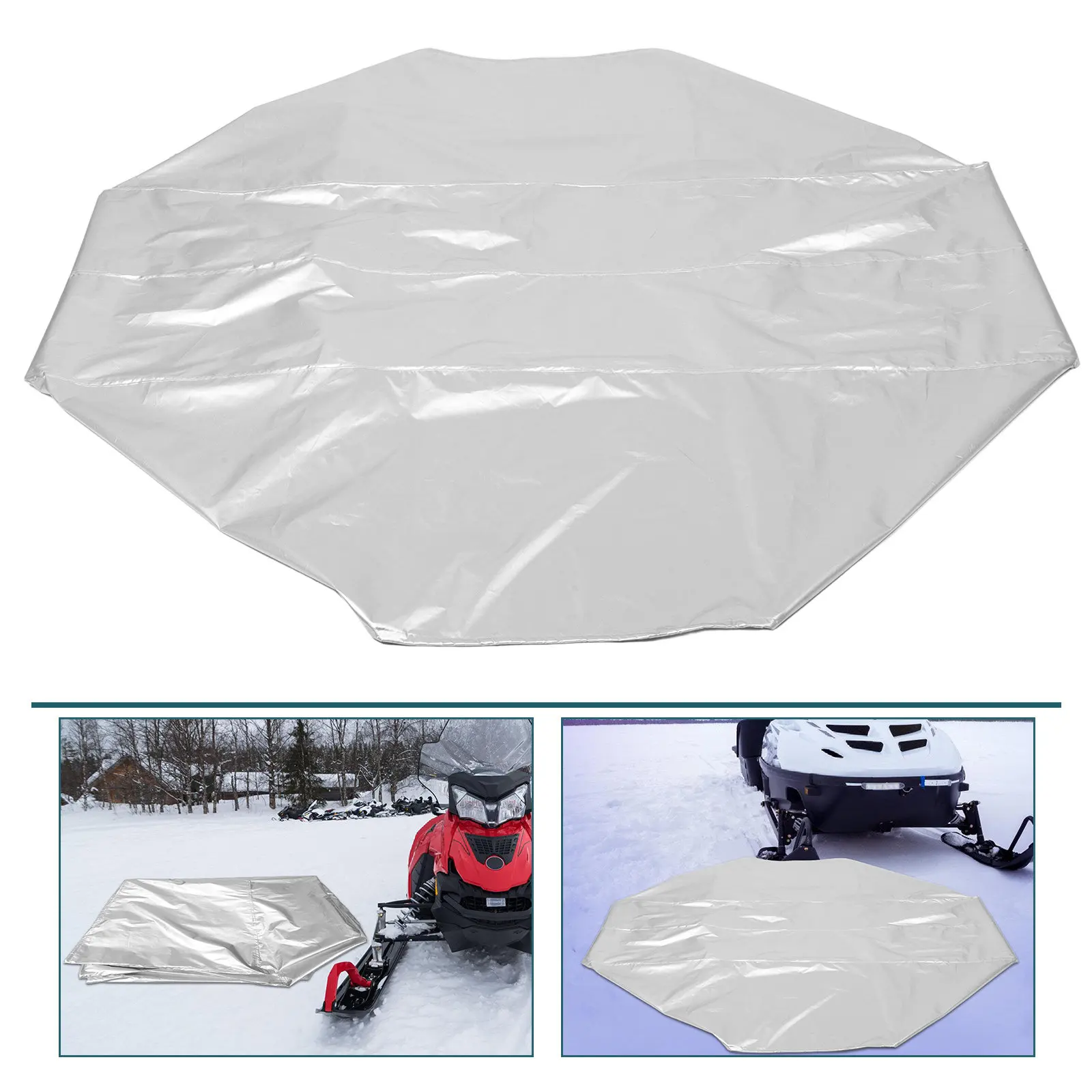 

Universal Heavy Duty Waterproof Snowmobile Cover for Winter Storage Travel Outdoor Protection Ice Fishing Sled Ski Machine Guard