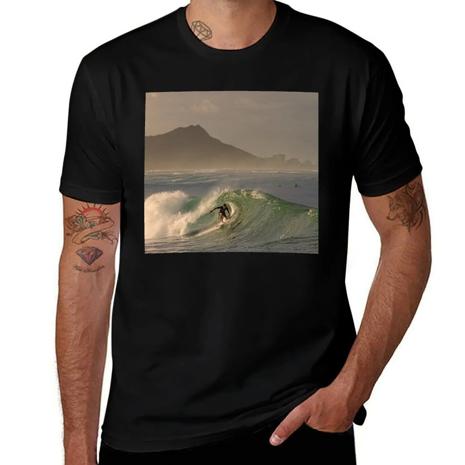 

Surfing At Ala Moana Bowls T-Shirt man tshirt t shirts for man graphic funny t shirt personalised T-Shirt