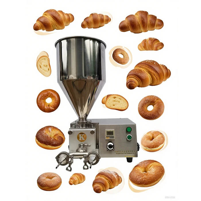 Small Bakery Jam Ice Cream Cookie Donut Mousse Cake Batter Cupcake Dispenser Filling Making Icing Depositor Decorating Machine