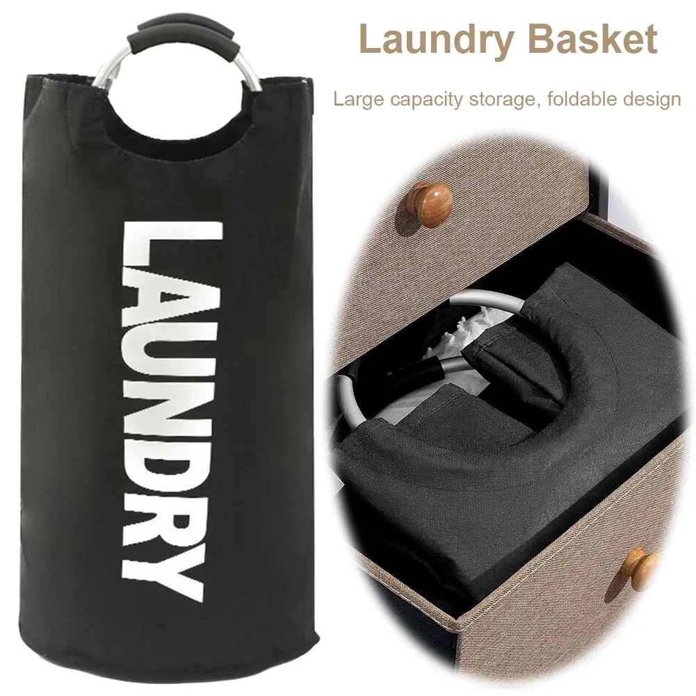 90L Large Laundry Basket Collapsible Clothes Hamper with Handle Multifunction Laundry Bag For Easy Storage And Standing Up Well