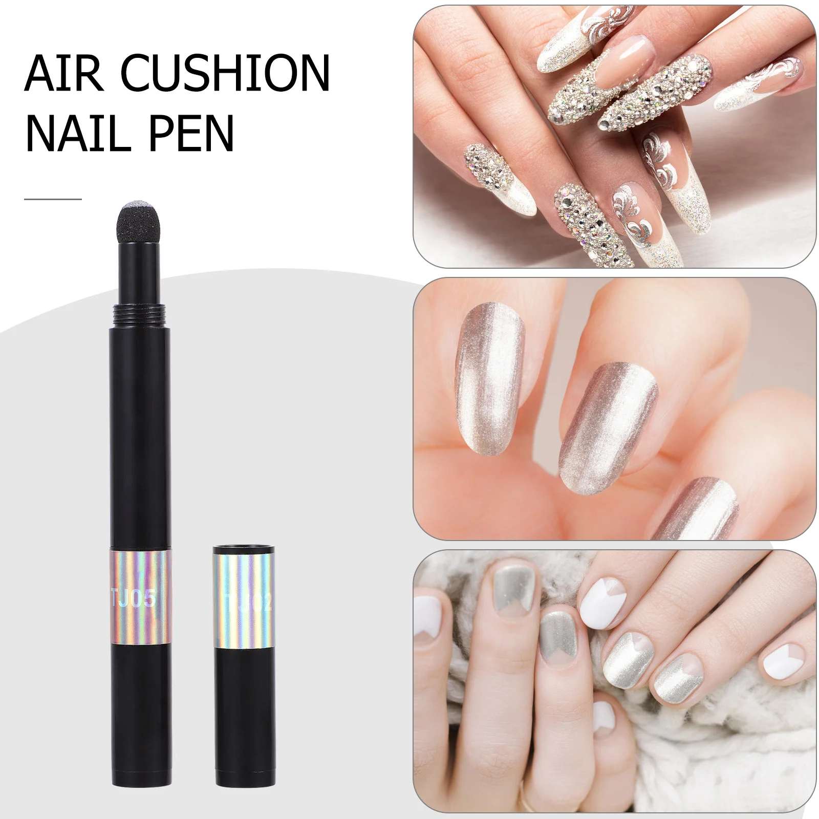 

Nail Powder Pen Holographic Glitter Nail Art DIY Manicure Pen Mirror Effect Sparkling Style Manicure Powder