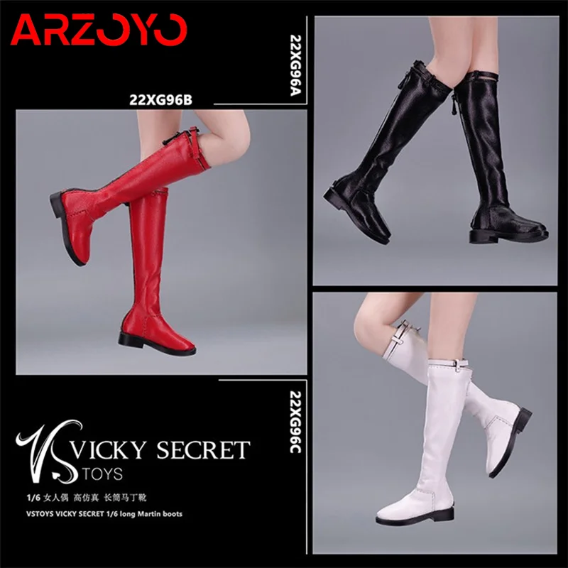 VSTOYS 22XG96 1/6 Scale Female Zipper Long Boots Fashion Hollow Shoes Model Fit 12'' TBL JO Ant Action Figure Body Dolls