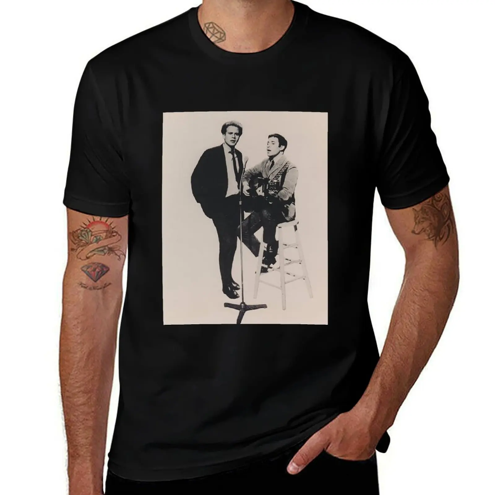 

cotton shirt Simon cotton t 100% and graphic Garfunkel mens t T-Shirt man tshirt shirts