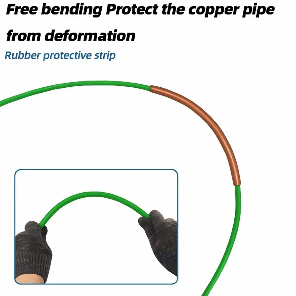 

PE Plastic Air Conditioning Copper Protector Anti-Deformation 4M Length PE Plastic Elbow Artifact Non-Deformation Copper Pipe