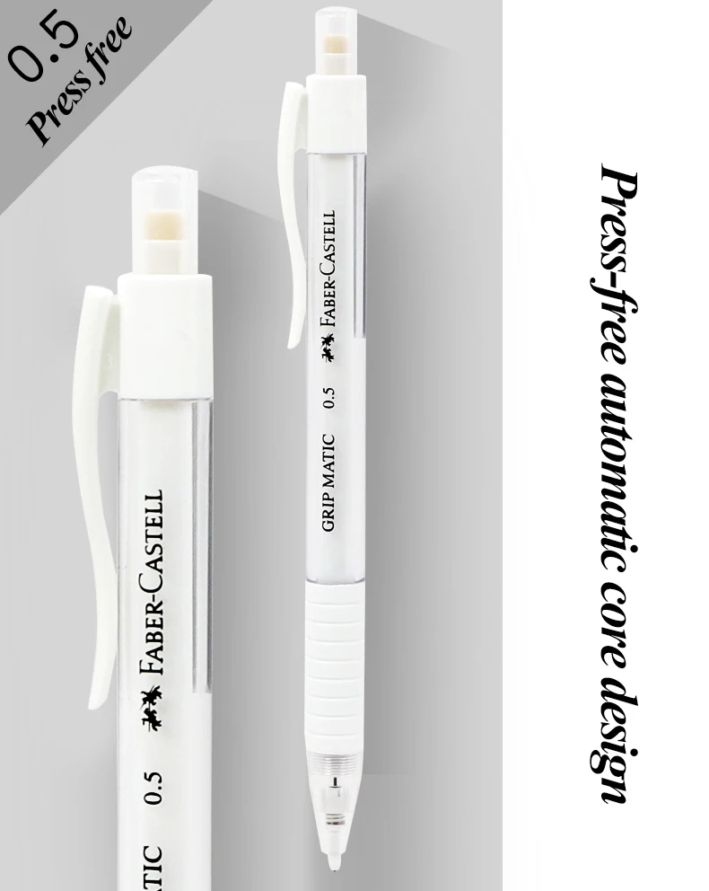 Faber-Castell Automatisches Druckbleistift-Set, Bleistiftminen 0,5 mm, druckfrei, zum Zeichnen, Designen, Malen, für Schule, Schreibwaren – Detail 1