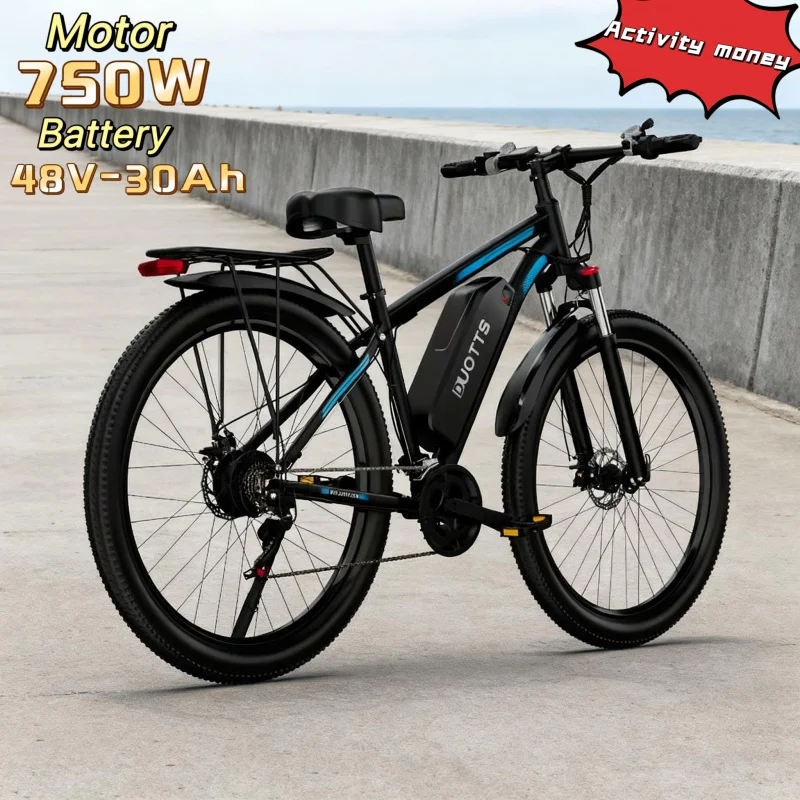 

29-inch tire bicycle aluminum alloy frame front suspension system urban electric bicycle 750W motor 48V30AH battery power truck